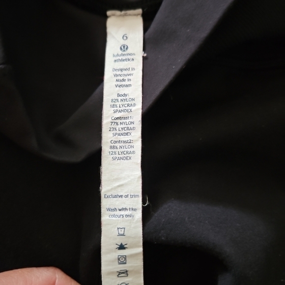 Lululemon Womens Black Straight-Up Athleisure Casual Full-On Luon Pant 6 - Picture 9 of 12